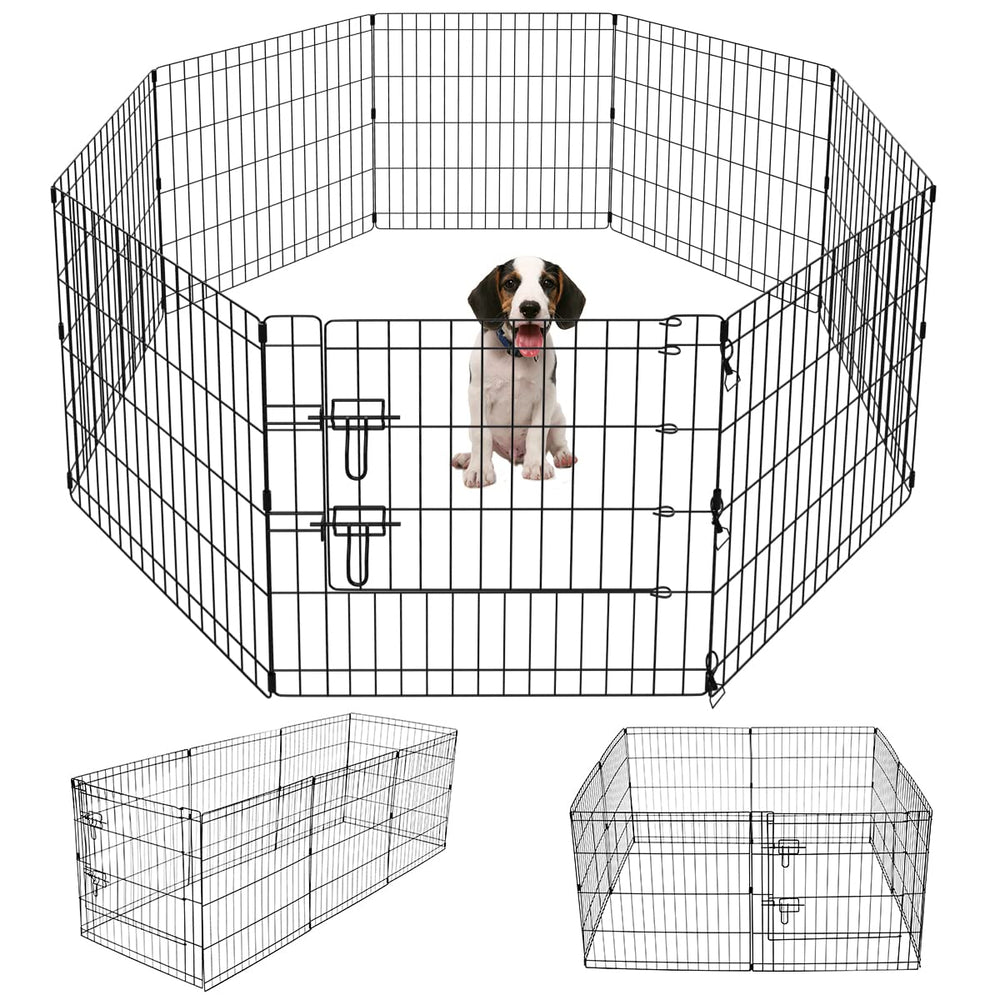 Artmeer Playpen para perros frontal, delimita área de juego segura al aire libre.