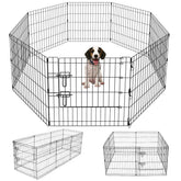 Artmeer Playpen para perros frontal, delimita área de juego segura al aire libre.