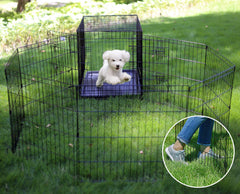 Artmeer Playpen uso interior-exterior, acabado anticorrosivo resistente.