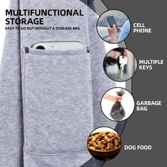 ARZQUT bandolera para perros, bolsillo para accesorios, facilita llevar llaves y teléfono.