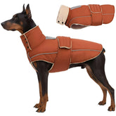ASENKU capa perro caliente impermeable, vista frontal, protección para paseos en clima frío