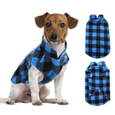 ASENKU chaleco para perro con plaid escocés, abriga durante paseos fríos.
