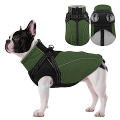 ASENKU chaqueta para perro reflectante con cierre trasero, facilidad de uso