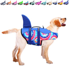 ASENKU chaleco para perros, vista lateral, ajuste cómodo en agua azul Bandhnu.