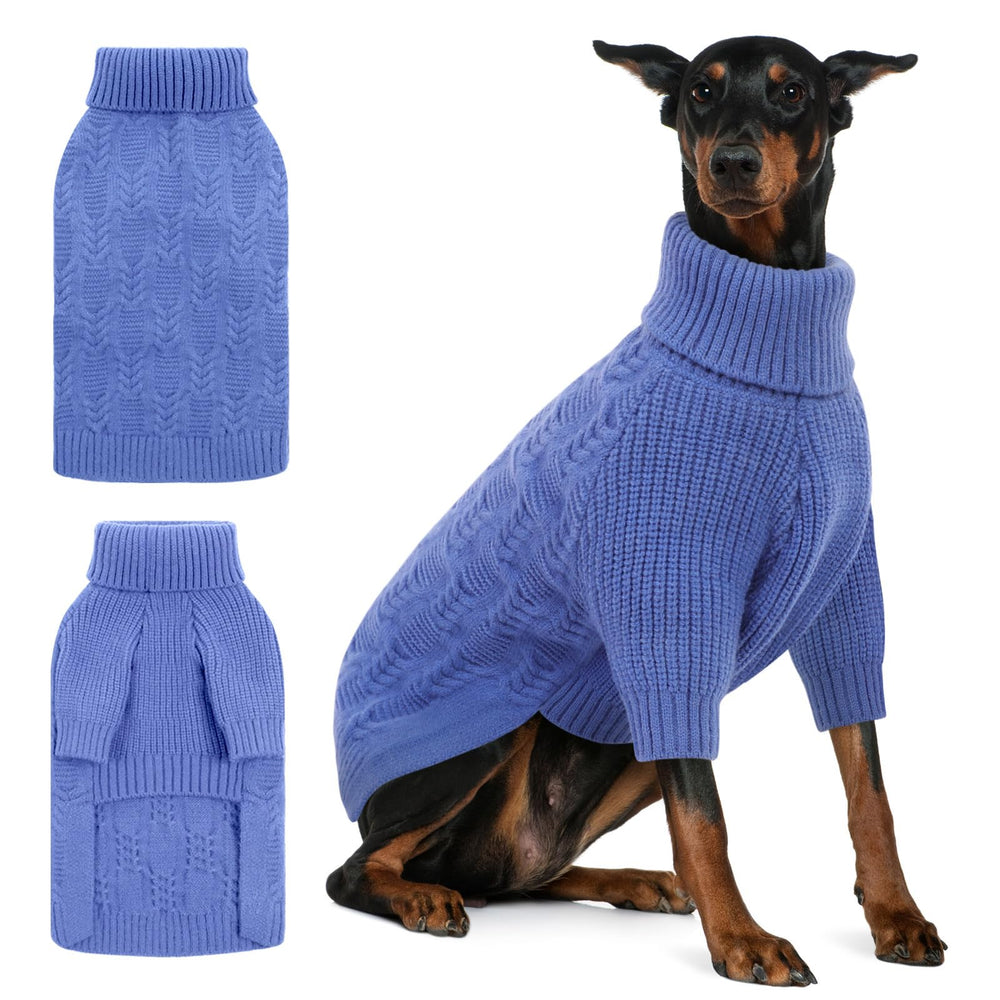 ASENKU sudadera para Doberman grande, vista frontal para calor en paseos.