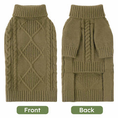 ASENKU suéter para perros con diseño jacquard aporta estilo y calidez.