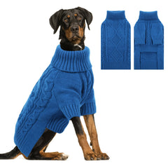 ASENKU suéter de punto para perros grandes, modelo detallado que ofrece calidez y estilo.