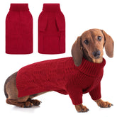 ASENKU suéter navideño para perro mediano en rojo, ideal para paseos festivos