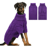 ASENKU suéter tejido para perro, vista frontal, mantiene al animal abrigado y cómodo.