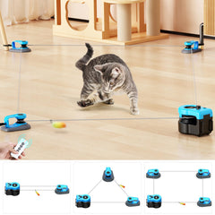 AsFrost juguete interactivo para gatos con control remoto para juego activo