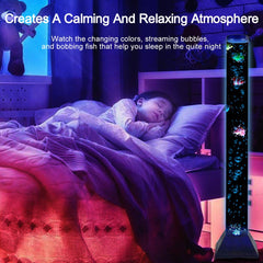 Asifu tubo burbujas LED con control remoto facilita cambiar colores y modos