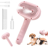 ASNCIZBR Cepillo de vapor con doble rociado para deslanado suave en gatos y perros.