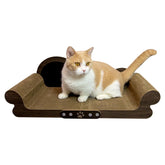 Asou rasca-sillón para gatos, primer plano, textura resistente para rascar y descansar.