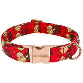 Astdogio collar navideño con Santa para perros, ideal para fotos festivas.