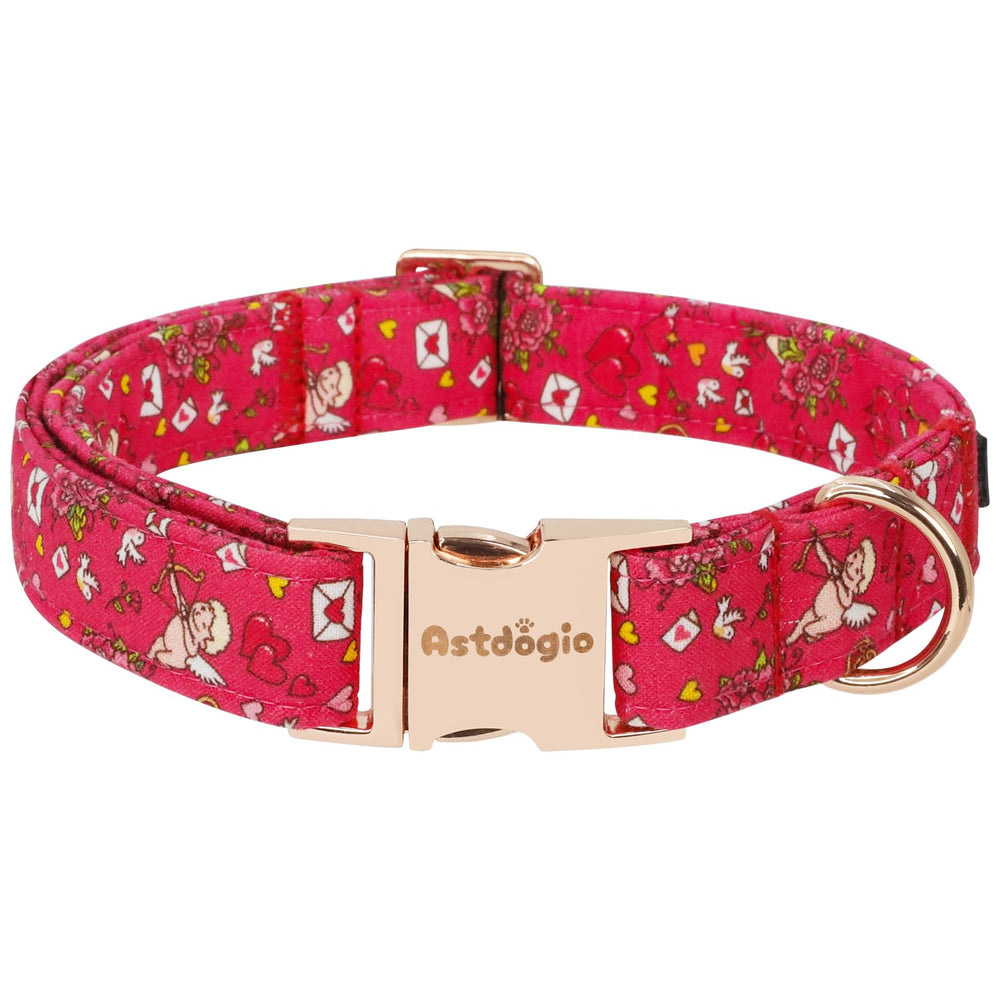 Collar Astdogio para perros con amor cupido para paseos románticos.