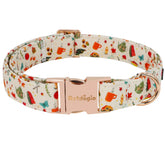 Astdogio collar perro otoño fiesta de té: estilo acogedor para paseos otoñales