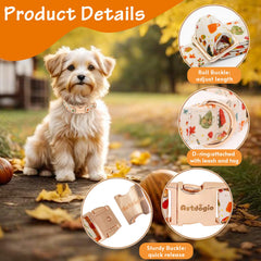 Astdogio collar perro pasteles: toque adorable para días de paseo y fotos