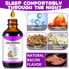 Asusxcli Melatonina para Gatos: apoyo suave para dormir profundamente.