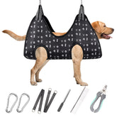 ATESON hamaca de grooming para perros XL ofrece apoyo seguro durante el baño.