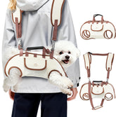 Atiansen mochila portador para perro pequeno uso diario, comodidad y libertad de manos.