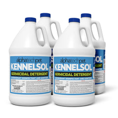 ATP KennelSol, botella 1 galón, desinfección rápida para jaulas y equipos.
