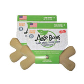 Augie Bones: paquete de dos juguetes para perros, duraderos y seguros para mordidas intensas