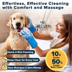 Augwind cepillos de lavado para perros y gatos, espuma rica y limpieza profunda