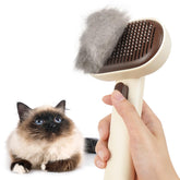 Aumuca cepillo gatos interiores: elimina pelos sueltos con suavidad para uso diario.