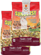 Aurora Pet Bundle con Higgins Sunburst: dos bolsas para jerbos y hamsters, nutrición equilibrada.