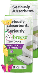Almohadillas Aurora Pet Tidy Breeze para varios gatos con alta absorción.