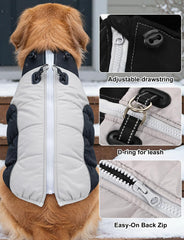AURUZA chaleco perro polar con forro suave para mayor calor