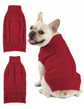 Suéter AURUZA para perro con cuello alto, suave y cálido.