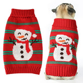 AURUZA sudadera navideña para perro, frente, estilo festivo y calor suave.