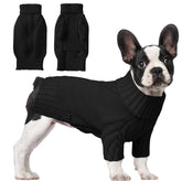 AURUZA sudadera para perro con cuello alto, ideal para paseos invernales.