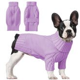 Sudadera AURUZA para perro, cuello alto y tejido doble, calidez para paseos en frío