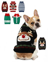 Suéter AURUZA para perro con diseño navideño, cálido para el exterior.