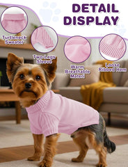 Suéter AURUZA para perro con ajuste en la cintura, fácil de colocar.
