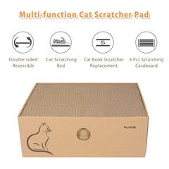 AUSCAT caja para gato ofrece descanso cómodo y juego en un solo conjunto.