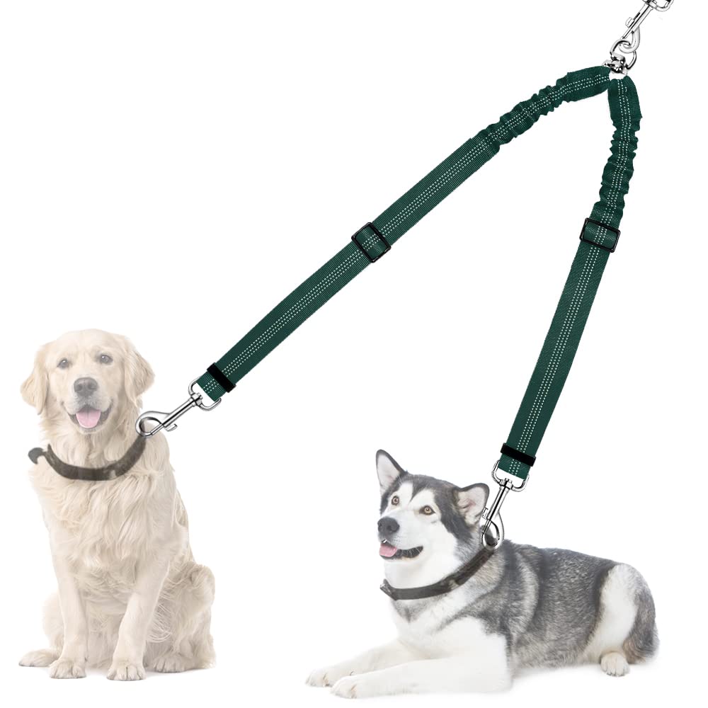 Autowt Doble Correa Perros 360 Giro Reflectante: control suave y sin enredos en paseos nocturnos