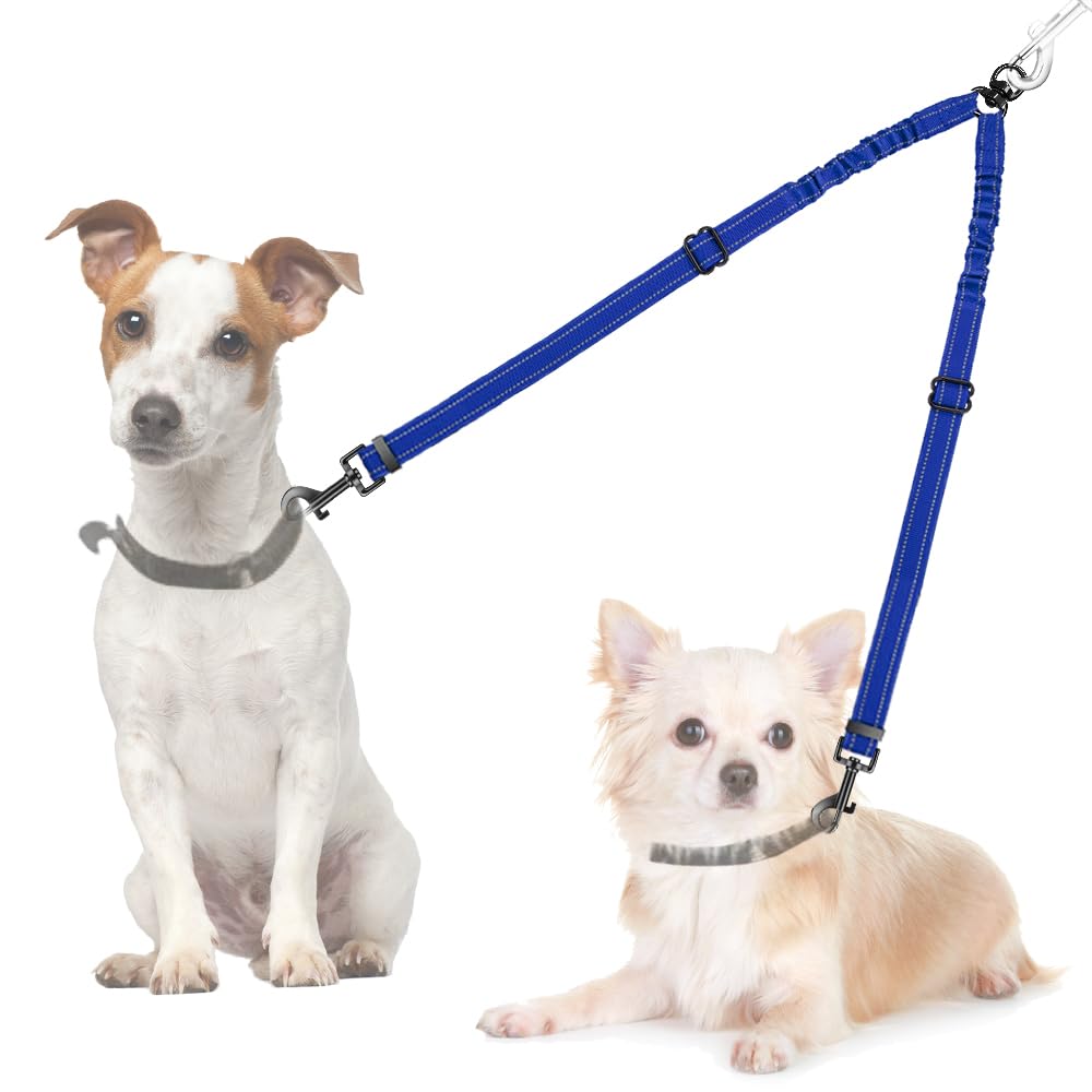 AUTOWT doble correa para dos perros con giro de 360° para evitar enredos en paseos