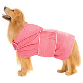 Bata de baño Avont para perro, rosa, secado rápido tras baño o paseo