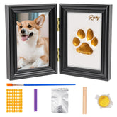 Avont conjunto de huellas con marco doble para conservar la memoria de tu mascota