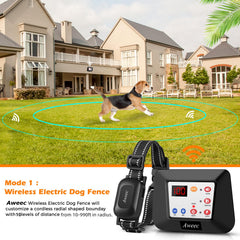 Collar de entrenamiento Aweec para perros con control práctico.
