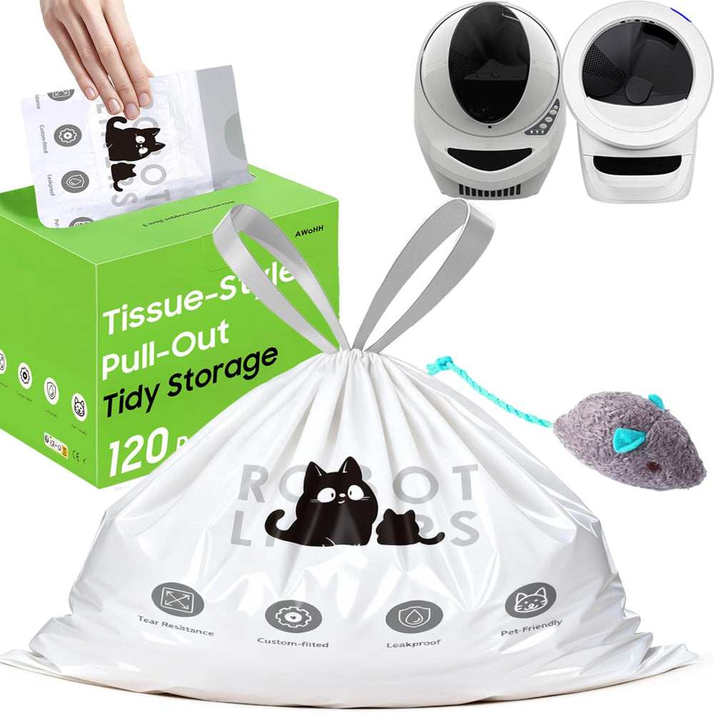 Bolsas AWoHH para caja de arena con robot 5/4/3, compatibilidad y manejo sencillo.