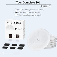 AWoHH kit completo de repuestos filtro y bomba, solución integral para el bebedero.