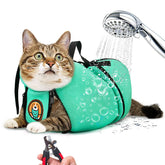 AWOOF bolsa de cuidado para gatos, cómodo baño seguro y control durante el aseo.