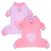 AXIIJGL conjunto de pijamas para perro pequeño, vista frontal, ideal para mantenerlo cálido