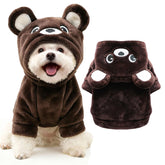 AXIIJGL sudadera para perro con capucha orejas oso, look tierno para fotos