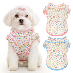 AXIIJGL vestido floral con tutu rosa para salidas elegantes de tu mascota.