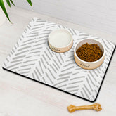 Alfombrilla Ayiashiab para alimentación de perros absorbente mantiene seco el área de comida.